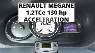 Renault Megane 12 TCe 130 hp  acceleration 0100 kmh [upl. by Ylicec468]