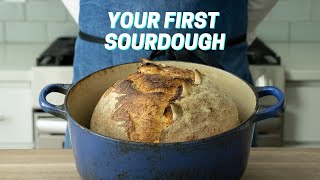 YOUR FIRST SOURDOUGH Sourdough Bread For Complete Beginners [upl. by Ennovihs632]