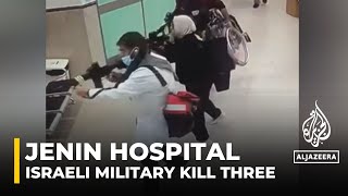 CCTV footage shows Israeli special forces infiltrating Jenin hospital [upl. by Fayette]