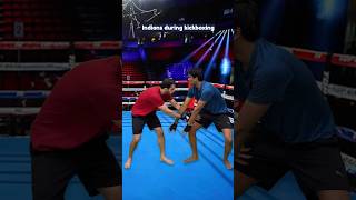 Indians during kickboxing  Manish Kharage shorts [upl. by Buxton]