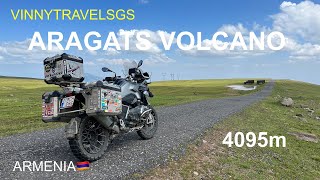 Motorcycle Adventure Roads Aragats Volcano Armenia [upl. by Stila]