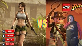 My Reaction Lara Croft vs Indiana Jones Epic Rap Battles Of History [upl. by Kemeny]