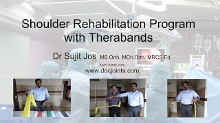 Shoulder Rehabilitation Theraband exercises  Dr Sujit Jos [upl. by Esbenshade]