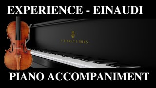 Experience Einaudi Piano accompaniment Violin [upl. by Rayshell]