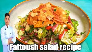 Fattoush salad recipe Fattoush salad Arabicfattoush salad dressing [upl. by Hermine]