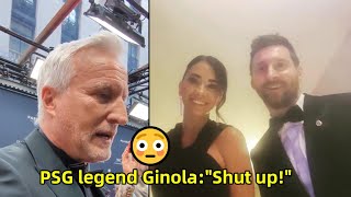 PSG legend Ginola reaction to Messi vs PSG fans at Laureus Awards 20223 [upl. by Yardna]