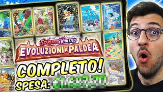 COMPLETO il MASTERSET più GRANDE di SCARLATTO e VIOLETTO  Evoluzioni a Paldea  Carte Pokemon [upl. by Eltrym]