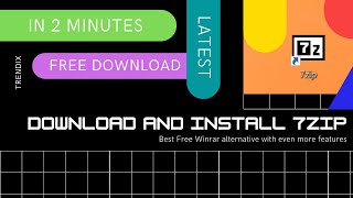 How to Install 7zip Latest Version 2021 [upl. by Frymire]