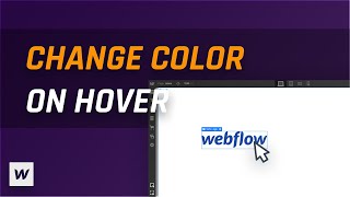 Change SVG Color with Hover Interaction  Webflow Tutorial [upl. by Eduj]