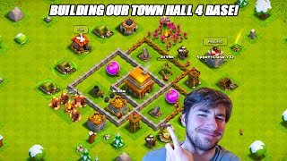 Building Our Town Hall 4 Base In Clash Of Clans  F2P Ep 4 [upl. by Feer]