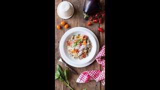 GNOCCHI di MELANZANEcon POMODORINI e RICOTTA SALATA😋🍆🍅🧀 Shorts [upl. by Paula]