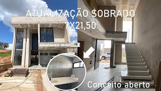 ATUALIZAÇÃO SOBRADO 7X2150 com CONCEITO ABERTO e TRÊS DORMITÓRIOS e CLOSET [upl. by Gregory]