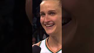 Leonie Fiebich postgame sideline interview [upl. by Eben]