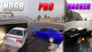 NOOB vs PRO vs HACKER  CAR X DRIFT RACING ONLINE [upl. by Nnayrrehs]