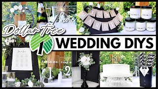 Dollar Tree Wedding DIYs that dont look cheap 🖤 [upl. by Anaeed]