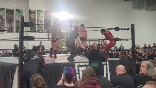 Violence is forever vs Sawyer Wreck and Dark Shiek Gcw Tag team championship match wrestling wwe [upl. by Nilyak]