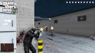 GTA 5  TREVOR’S TEN STAR COP BATTLE AT BOLINGBROKE PENITENTIARY RDE 401 [upl. by Eeleak821]