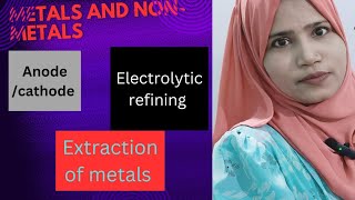 ELECTROLYTIC REFININGEXTRACTION OF METALSChMetals and Nonmetalsclass 10 Science [upl. by Hanselka]