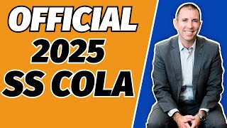 2025 Social Security COLA Official Rate [upl. by Eesak]