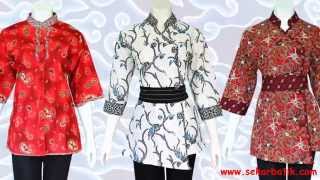 BAJU BATIK WANITA Modern Model Terbaru [upl. by Demahum632]