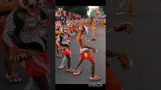 😇🙏🏿🕺🕺❤Pulikali  Onam Kerala  Tiger Folk Dance Form  Unique Steps 🕺❤😇🙏🏿 [upl. by Obadiah912]