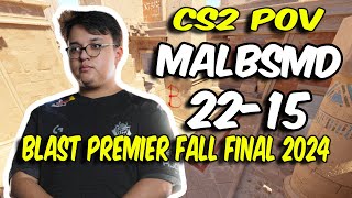 CS2 POV  G2 malbsMd 2215 vs Vitality Anubis  BLAST Premier Fall Final 2024 [upl. by Abbey709]