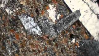 Andalusite cordierite slate XPL [upl. by Plato]