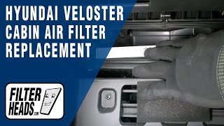 How to Replace Cabin Air Filter 2016 Hyundai Veloster  AQ1118 [upl. by Aisya]