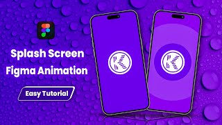 New Splash Screen Animation In Figma। Easy Tutorial 🥰💕 [upl. by Androw]