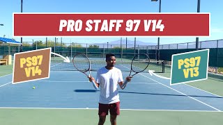 UNBIASED review amp play test of the Wilson Pro Staff 97 v14 As a Pro Staff player [upl. by Jasen482]