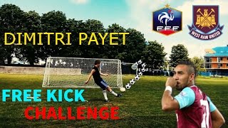 DIMITRI PAYET FREE KICK CHALLENGE [upl. by Yelknirb]