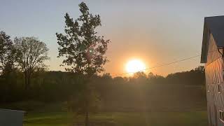 Ohio farm sunset 🌅 4 October 2024 [upl. by Ronica854]