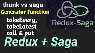 Redux  Saga  Thunk vs Saga  Redux  Part 56  React js in Hindi tutorial [upl. by Tommy866]