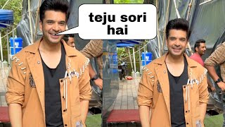 karan Kundra make fun of media Karan Kundra masti with papskaran spot on shoot [upl. by Sisak613]