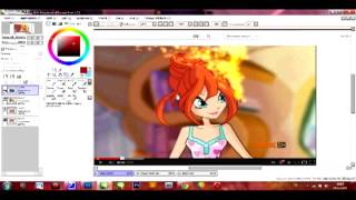 Drawing Bloom winx style by fantazyme [upl. by Lalittah]