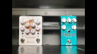 Ambient Shootout Keeley Caverns vs Wampler Pedals Ethereal [upl. by Lleunamme]