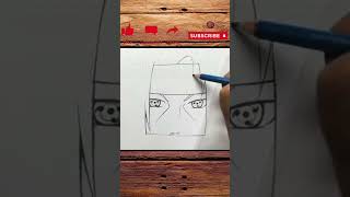 Kakashi ninja drawing easy  toturtial  drawing ninja kakashi shorts youtubepartner art [upl. by Ainoyek]