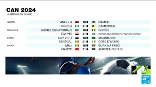 CAN 2024  Découvrez le programme complet des huitièmes de finale • FRANCE 24 [upl. by Kohcztiy]