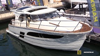 2022 Marex 330 SCA Scandinavia Motor Yacht  Walkaround Tour  2021 Cannes Yachting Festival [upl. by Eadith675]