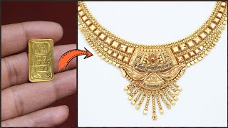 24K Necklace Design Making  Proof of Pure Gold Jewellery  How its Made  Gold Smith Jack [upl. by Rafaj]