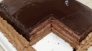 GÂTEAU MULTI COUCHE AU CHOCOLAT FACILE CUISINE RAPIDE [upl. by Negroj593]