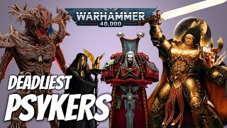 10 Most Powerful Psykers in Warhammer 40K Universe [upl. by Corydon]