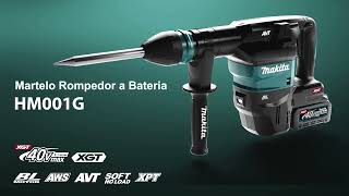 Martelo Rompedor a Bateria da Makita modelo HM001G [upl. by Hendren]