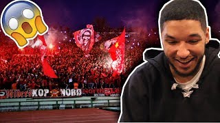 UNREAL ULTRAS WYDAD CASABLANCA  Chants Pyros amp Tifos  REACTION WAC Casablanca Fans [upl. by Cirdnek]