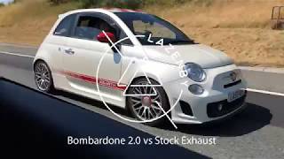 Abarth 500 Bombardone 20 Straight Pipe Exhaust [upl. by Sharp504]