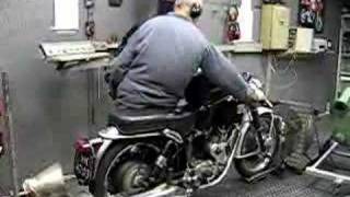 Velocette Venom on the dyno [upl. by Aihtela]