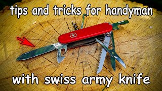 Tips and tricks for a handyman with a Swiss Army Knife [upl. by Kudva]