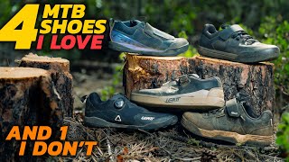 Our 4 Favorite Clipless MTB Shoes and 1 we Dont Love [upl. by Metts333]