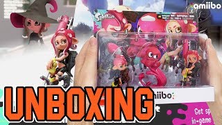 Nintendo Splatoon Series Octoling Amiibo 3pack Unboxing [upl. by Iem]