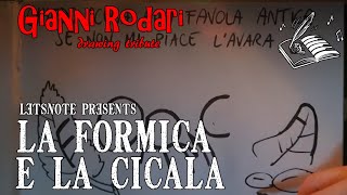 LA FORMICA E LA CICALA di GIANNI RODARI  LETSNOTE [upl. by Nevi794]